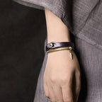 Punk Leather Bracelet Set