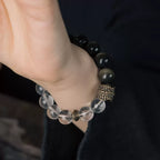 Original Retro Bbsidian White Crystal Bracelet