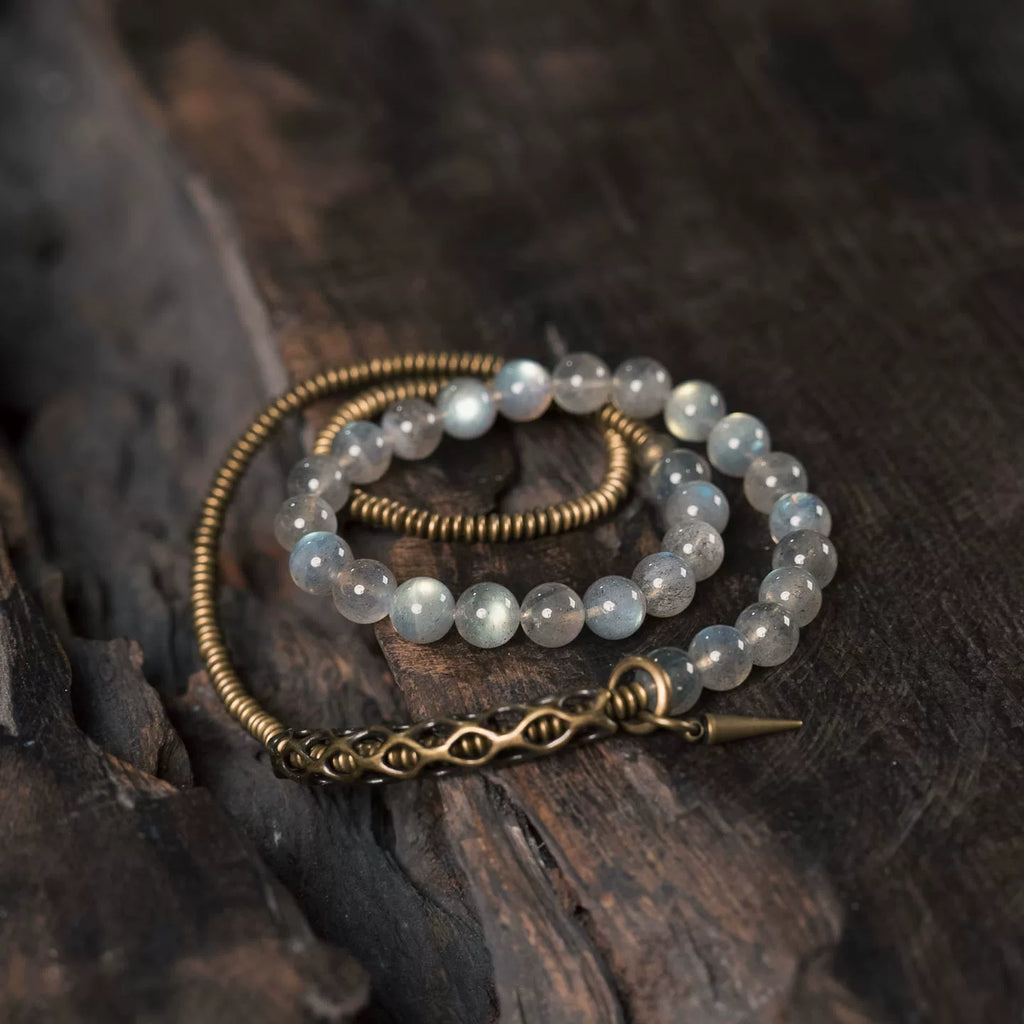 Original Design Grey Moonstone Bracelet.