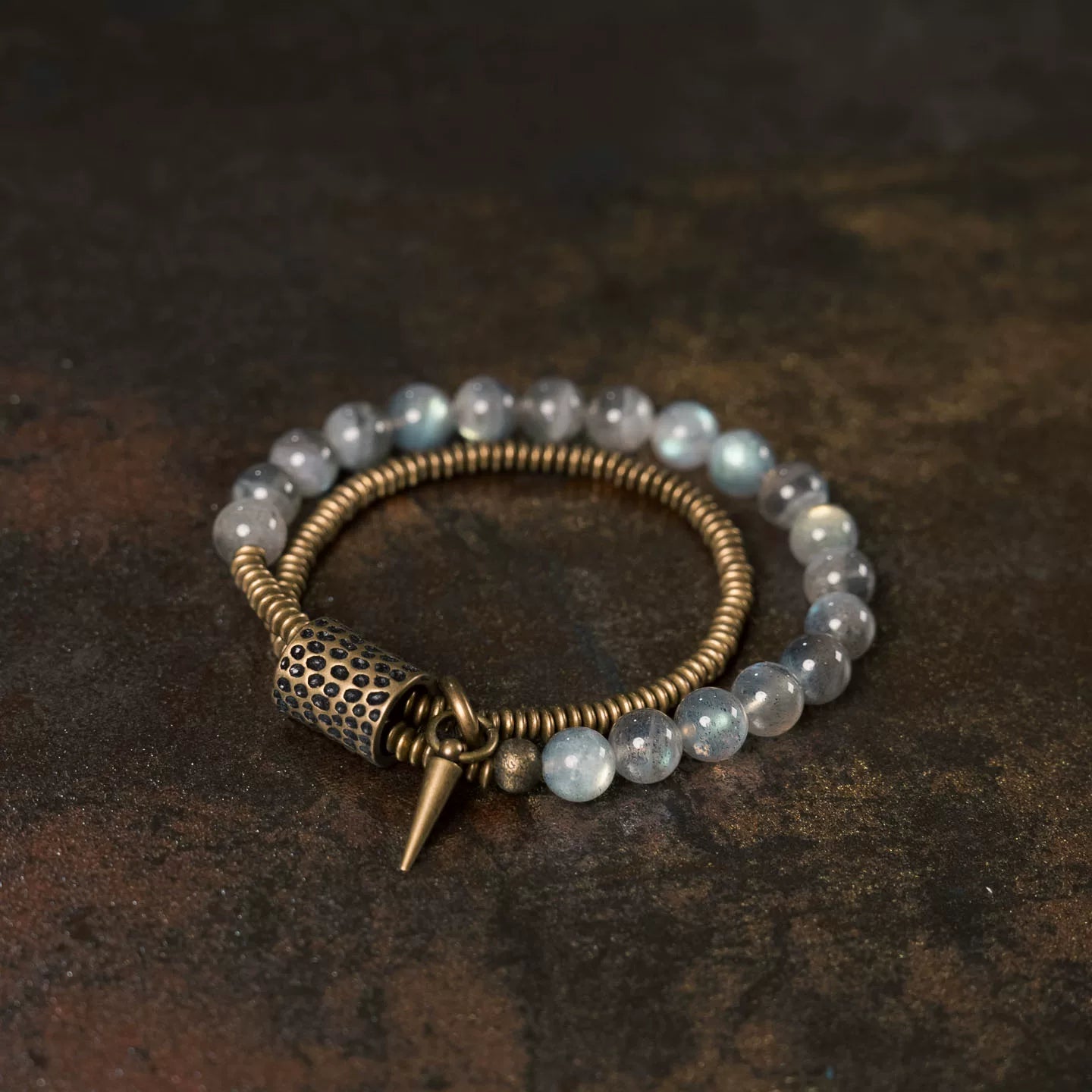 Original Design Grey Moonstone Bracelet.