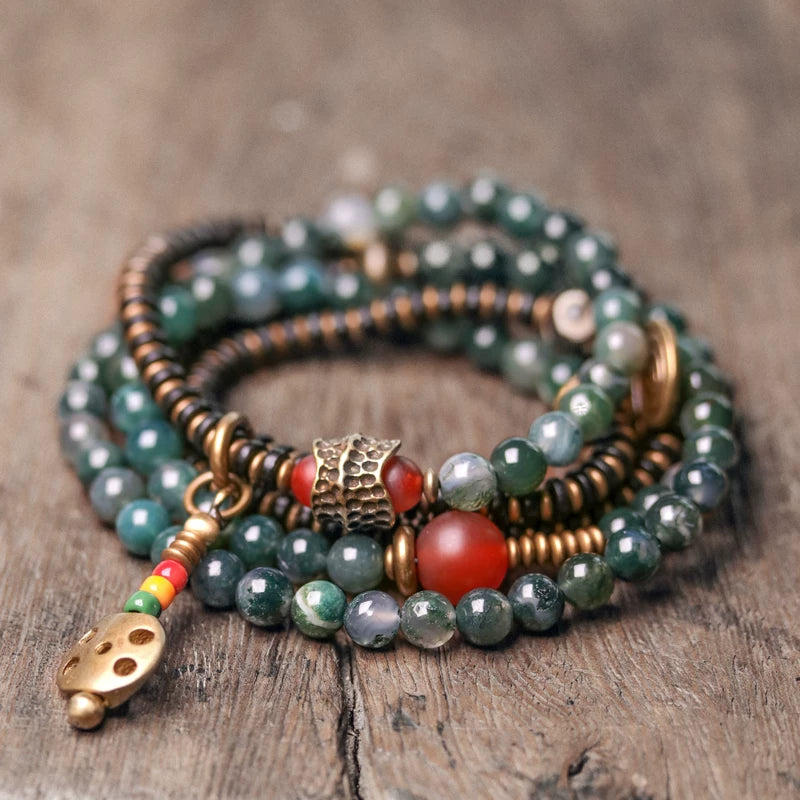Original Retro Aquatic Agate Bracelet