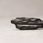 Vintage Handcrafted Brass-Inlaid Ebony Pendant