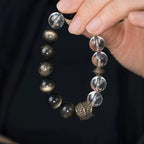 Original Retro Bbsidian White Crystal Bracelet