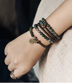 Original Retro Aquatic Agate Bracelet