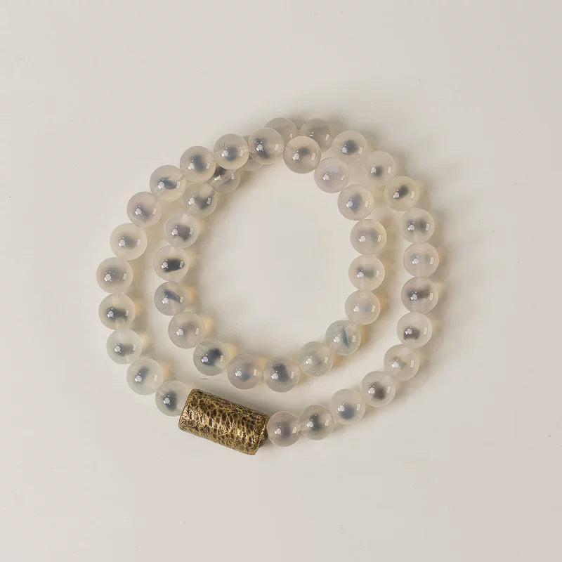 Original Double Circle Candy Agate bracelet.