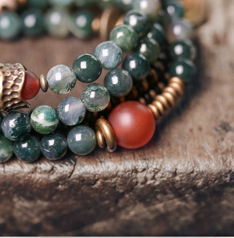 Original Retro Aquatic Agate Bracelet