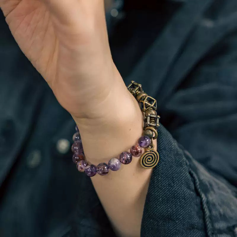 Original Design Retro Purple Crystal Bracelet