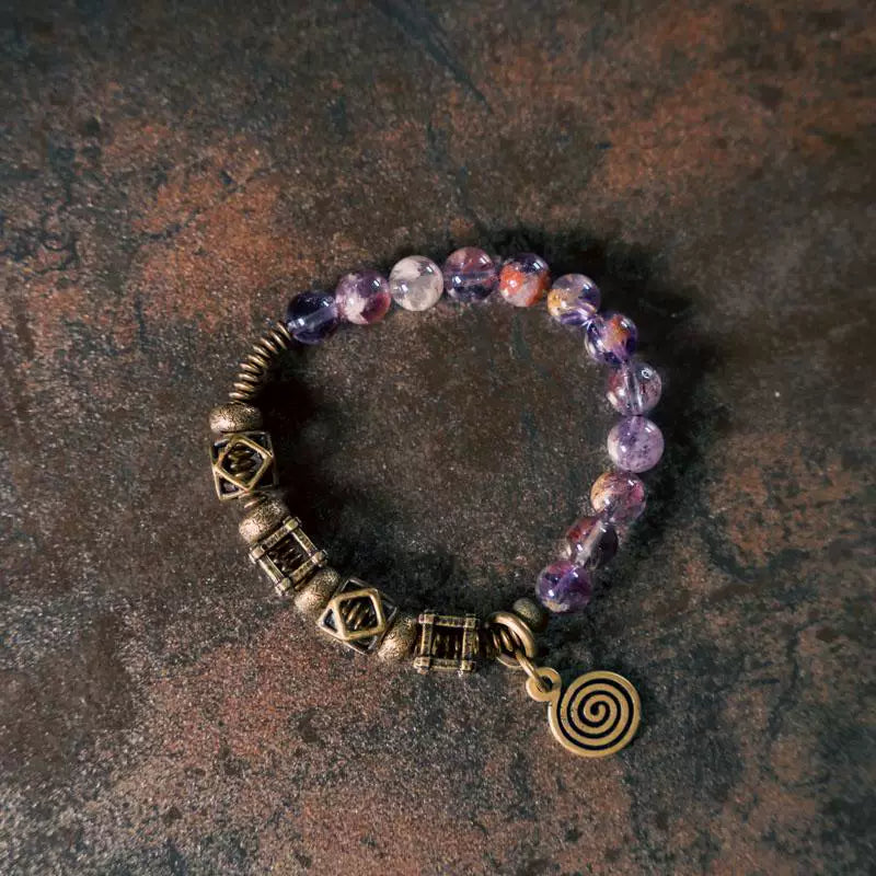 Original Design Retro Purple Crystal Bracelet