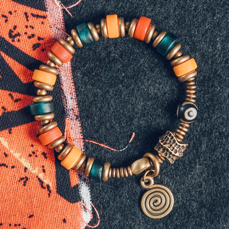Original Design Glazed Bead Bracelet.