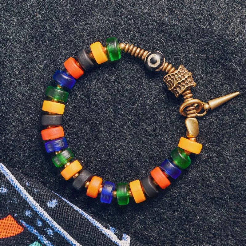 Original Design Glazed Bead Bracelet.