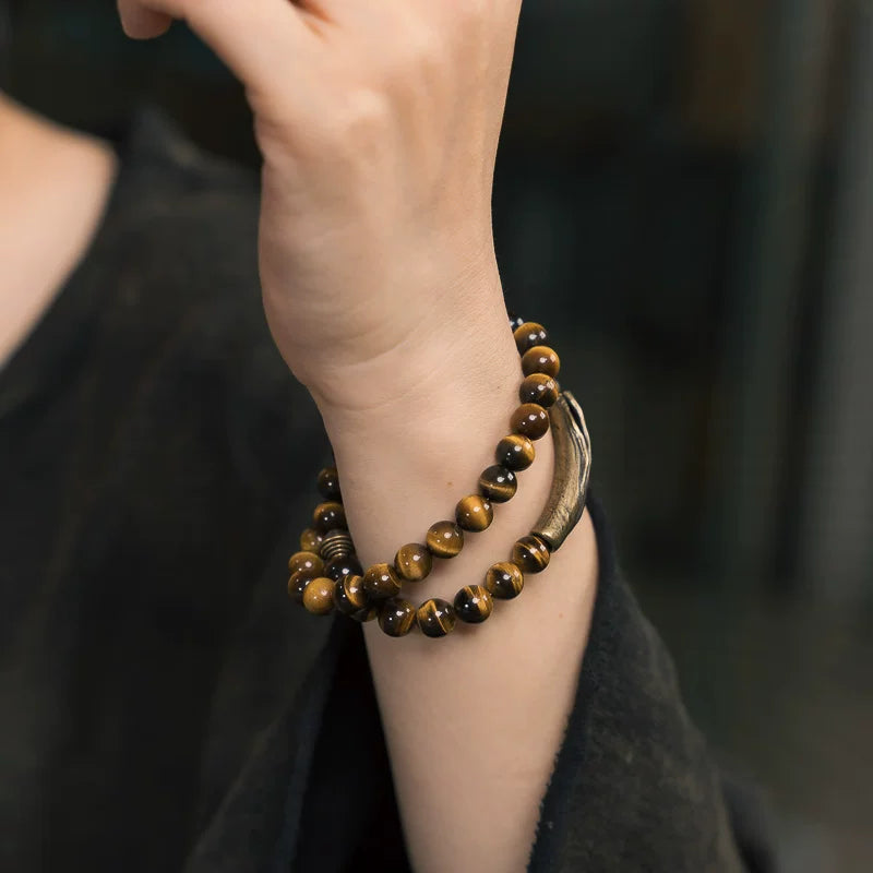 Original Design Yellow Tiger's Eye Bracelet