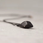 Vintage Handcrafted Brass-Inlaid Ebony Pendant