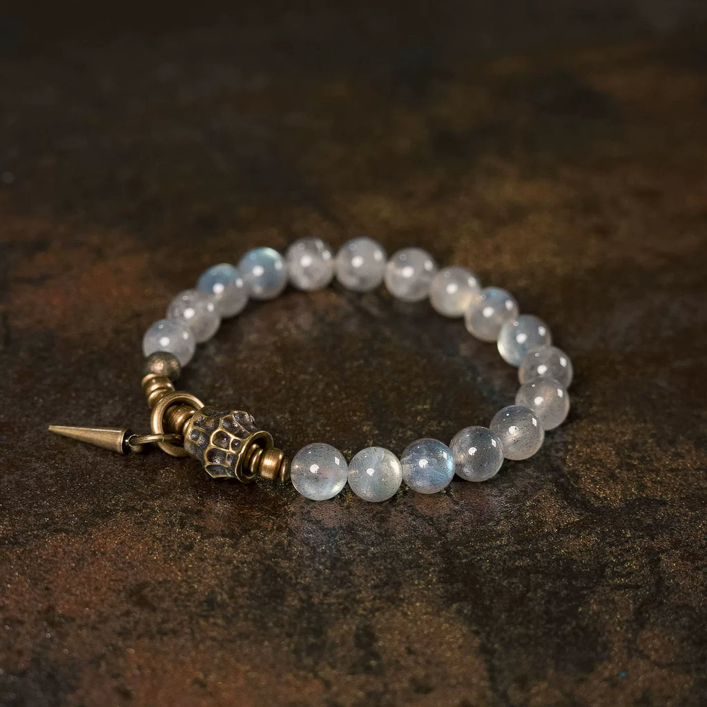 Original Design Grey Moonstone Bracelet.