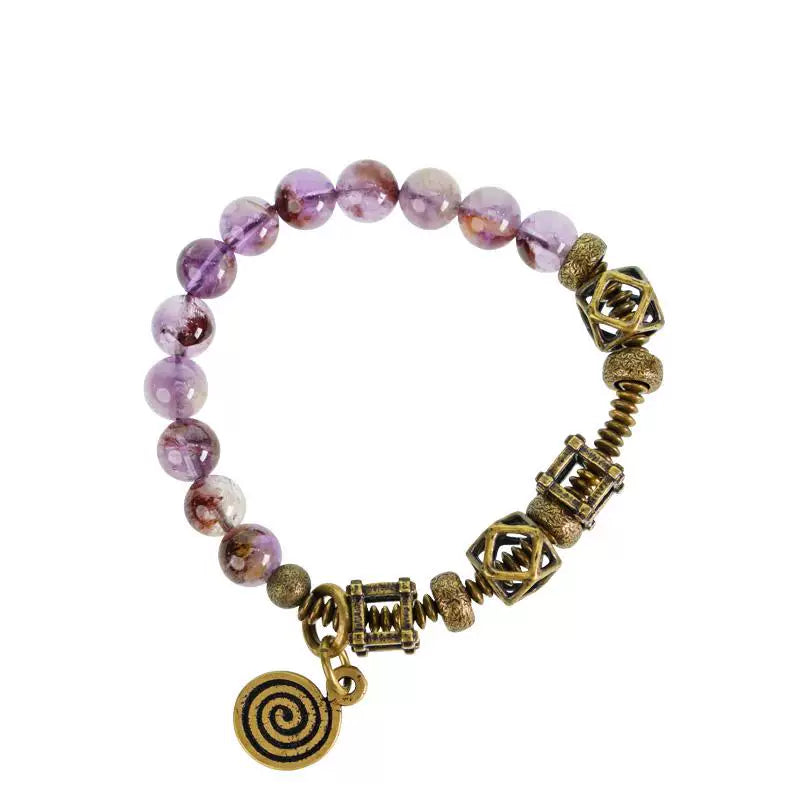 Original Design Retro Purple Crystal Bracelet