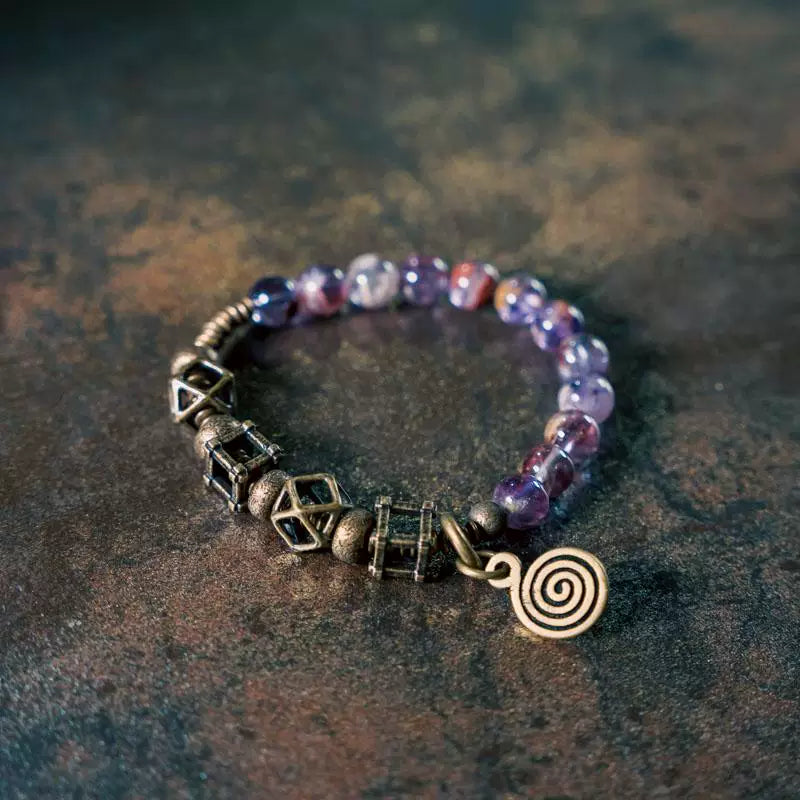 Original Design Retro Purple Crystal Bracelet