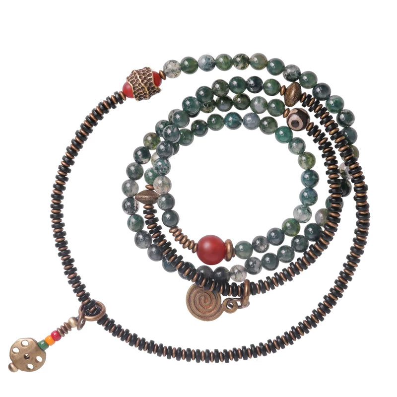 Original Retro Aquatic Agate Bracelet